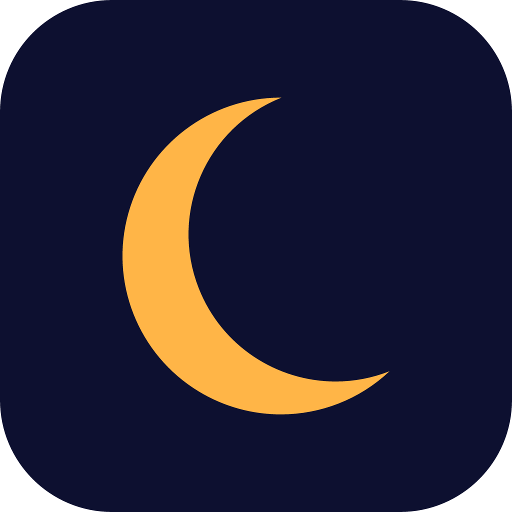 Nightdeck mark (crescent) on night blue