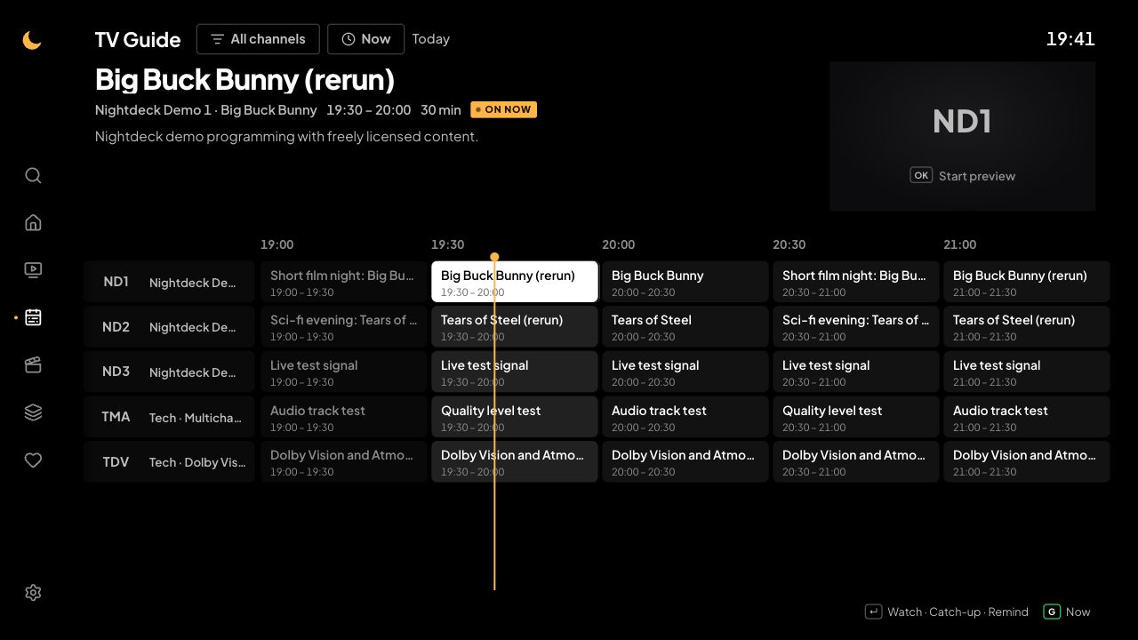 TV guide for every channel